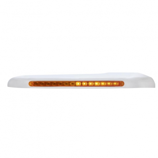 Sequential 14 Amber LED Front Fender Cover For Peterbilt 388 (2008-2015)&389 (2008-2023)-Amber Lens-Passenger - Thumbnail 2
