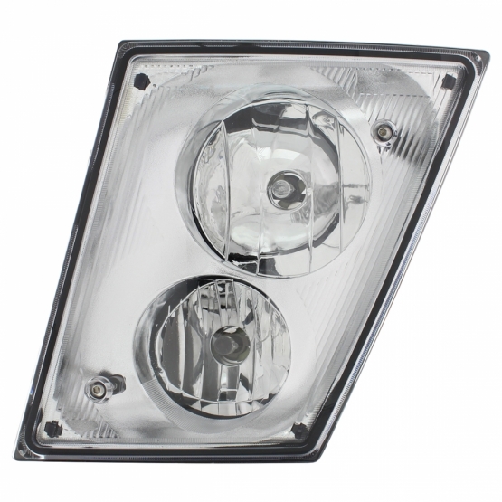 Chrome Fog/Driving Light Assembly For 2003-2017 Volvo VN/VNL - Driver