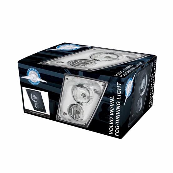 Chrome Fog/Driving Light Assembly For 2003-2017 Volvo VN/VNL - Passenger - Thumbnail 3