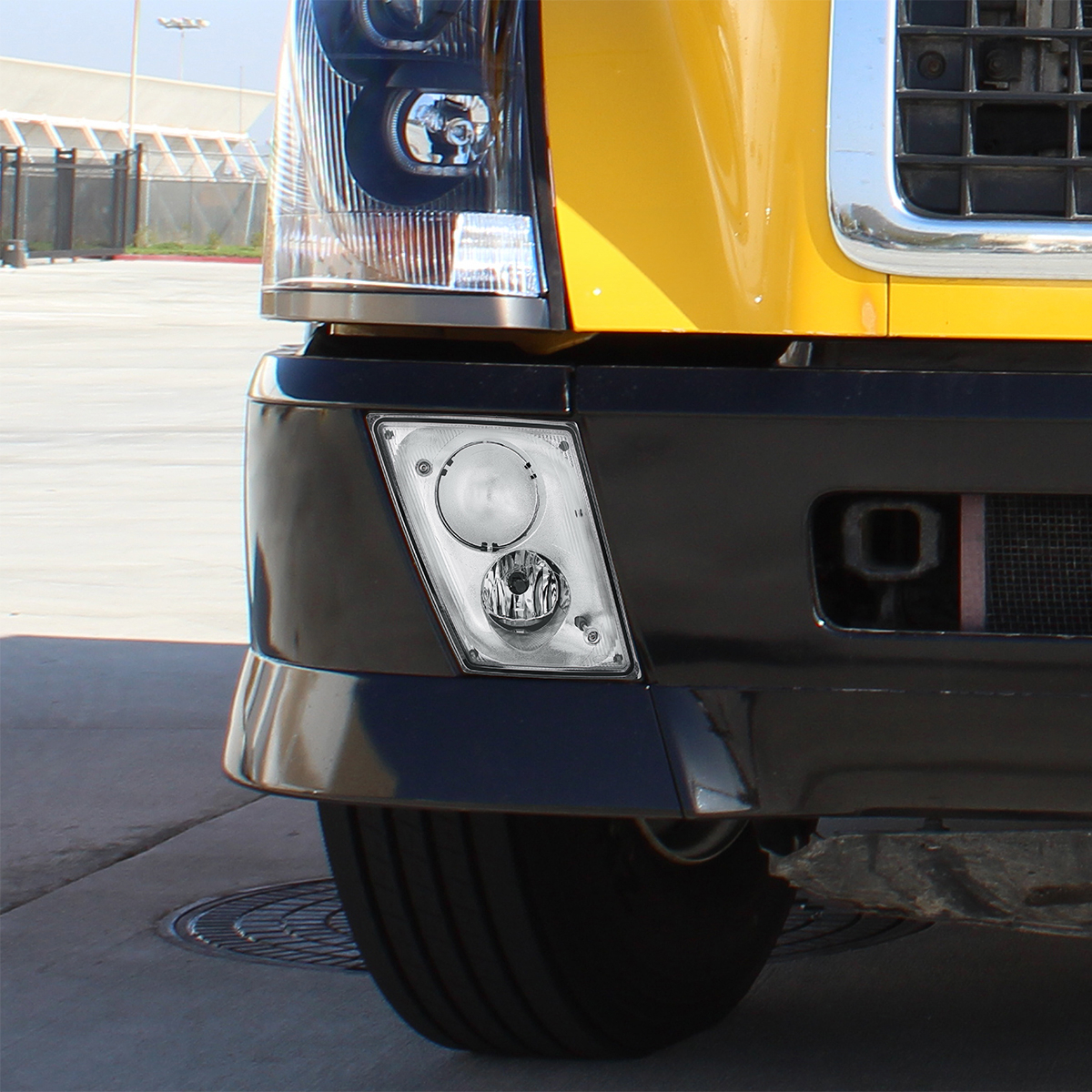 Chrome Fog Light Assembly For 2003-2017 Volvo VN/VNL - Passenger - Thumbnail 7