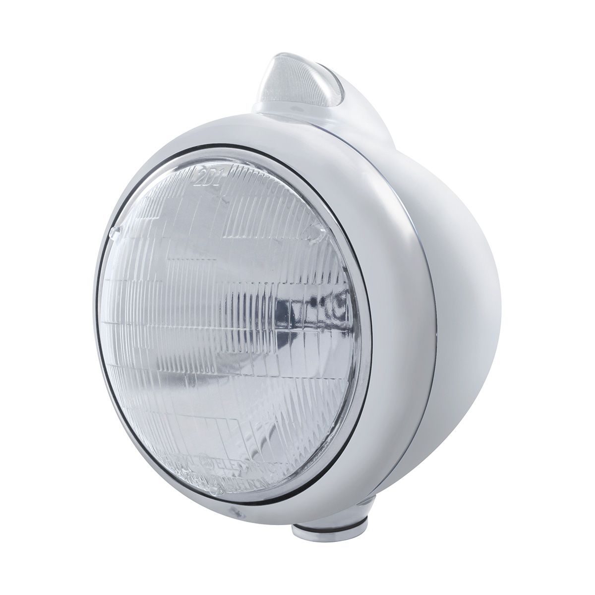 Chrome Guide 682-C Headlight 6014 & Original Style LED Signal - Clear Lens