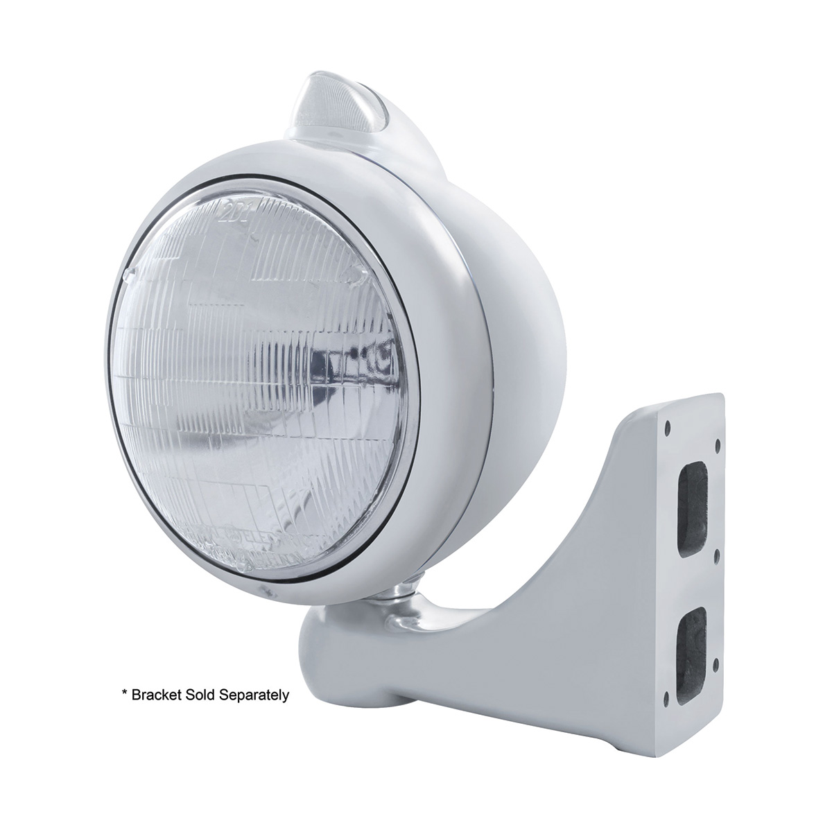 Chrome Guide 682-C Headlight 6014 & Original Style LED Signal - Clear Lens - Thumbnail 3