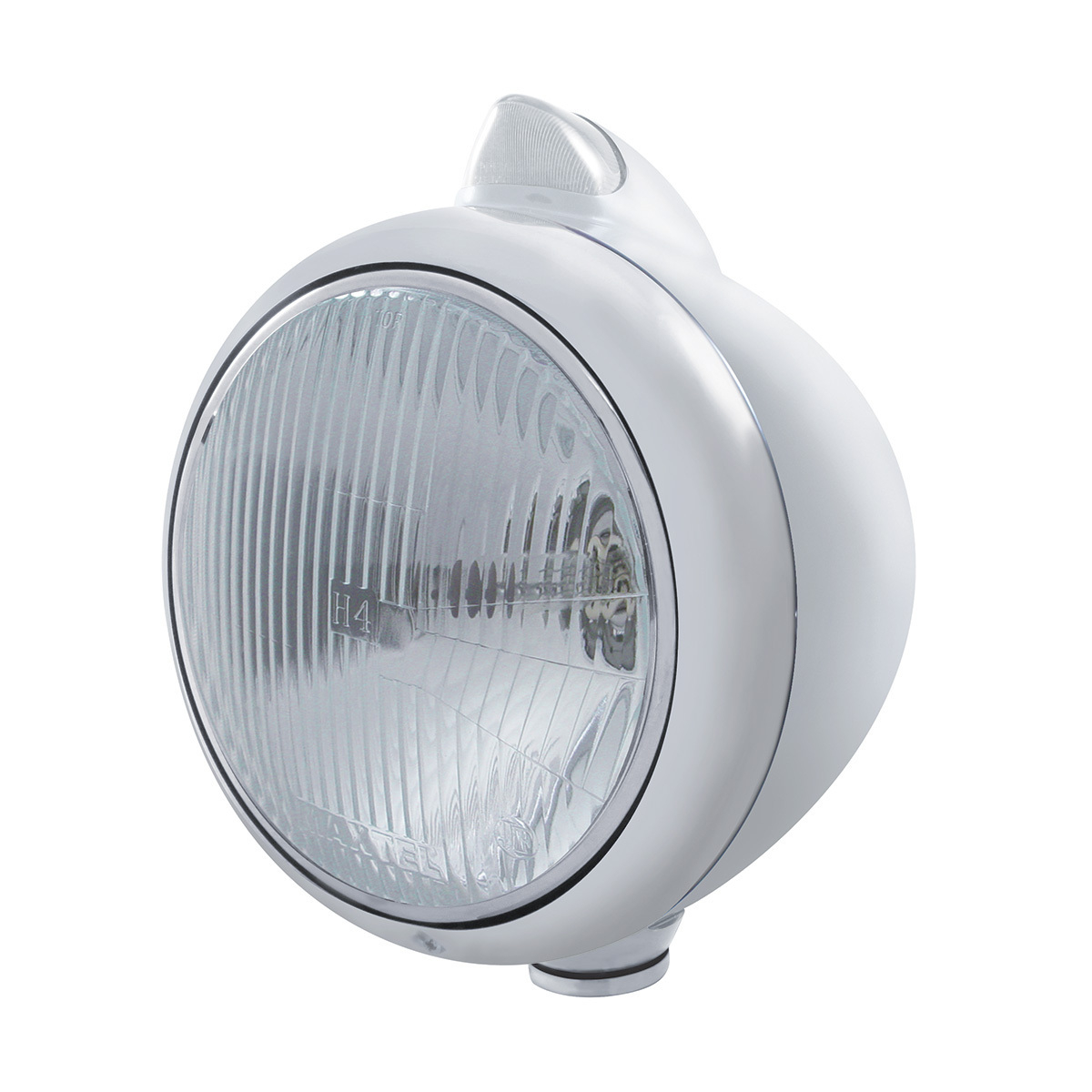 Chrome Guide 682-C Headlight H4 & Original Style LED Signal - Clear Lens - Thumbnail 4