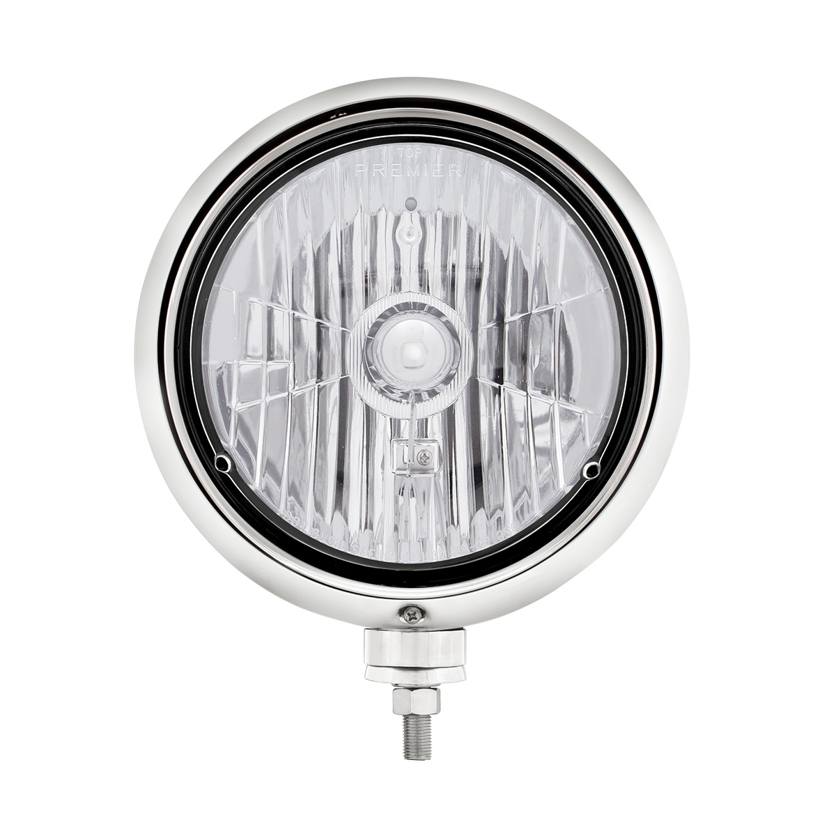 Black Guide 682-C Style Headlight Crystal H4 Bulb - Thumbnail 2