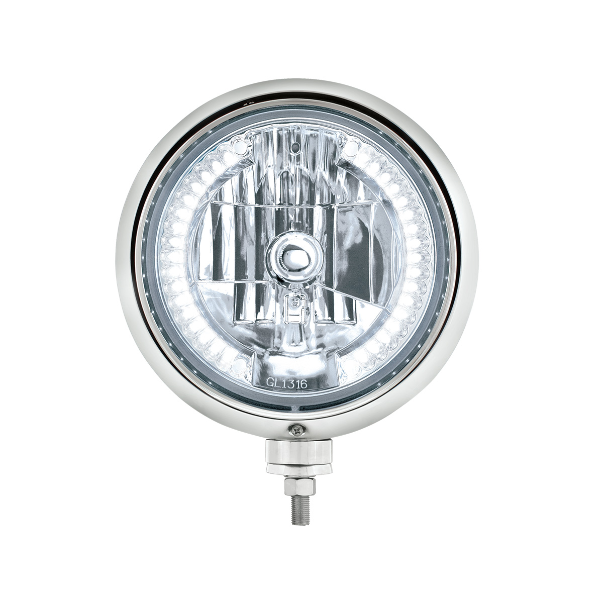 Black Guide 682-C Style Headlight H4 Bulb With 34 White LED - Thumbnail 2