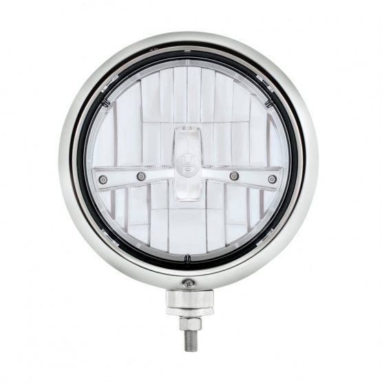 Black Guide Headlight 5 LED Bulb - Chrome - Thumbnail 2