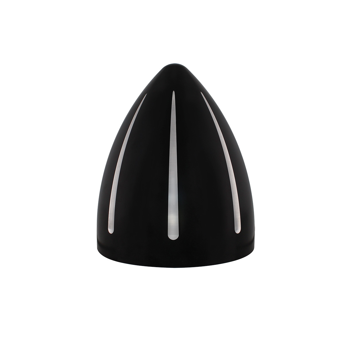 Black "Billet" Style Groove Headlight Crystal H4 Bulb - Thumbnail 5