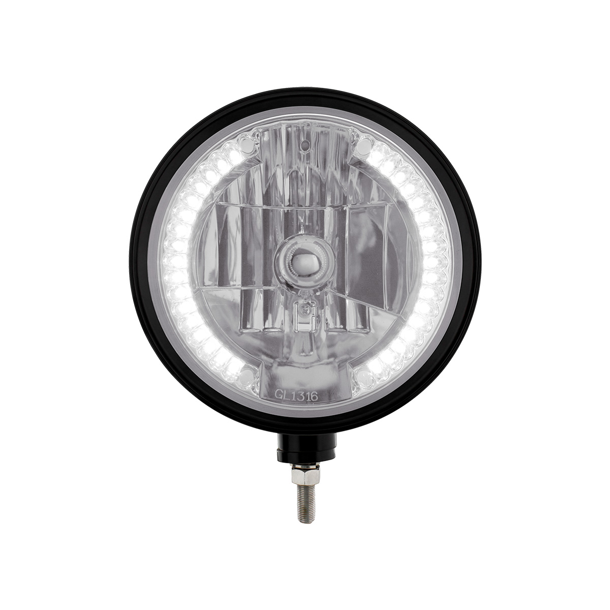 Black "Billet" Style Groove Headlight H4 Bulb With 34 White LED - Thumbnail 2