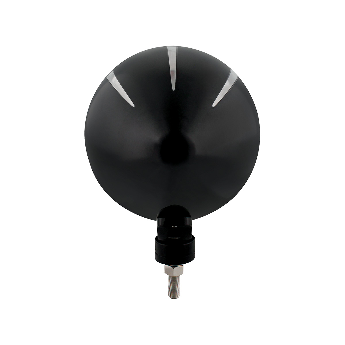 Black "Billet" Style Groove Headlight 5 LED Bulb - Blackout - Thumbnail 4