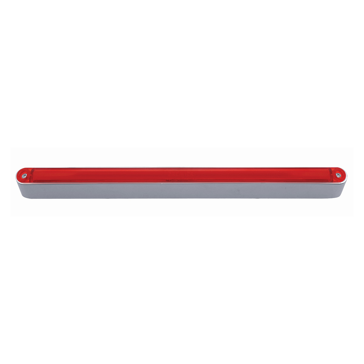 24 LED Dual Function 12" GloLight Bar With Bezel - Red LED/Red Lens - Thumbnail 4