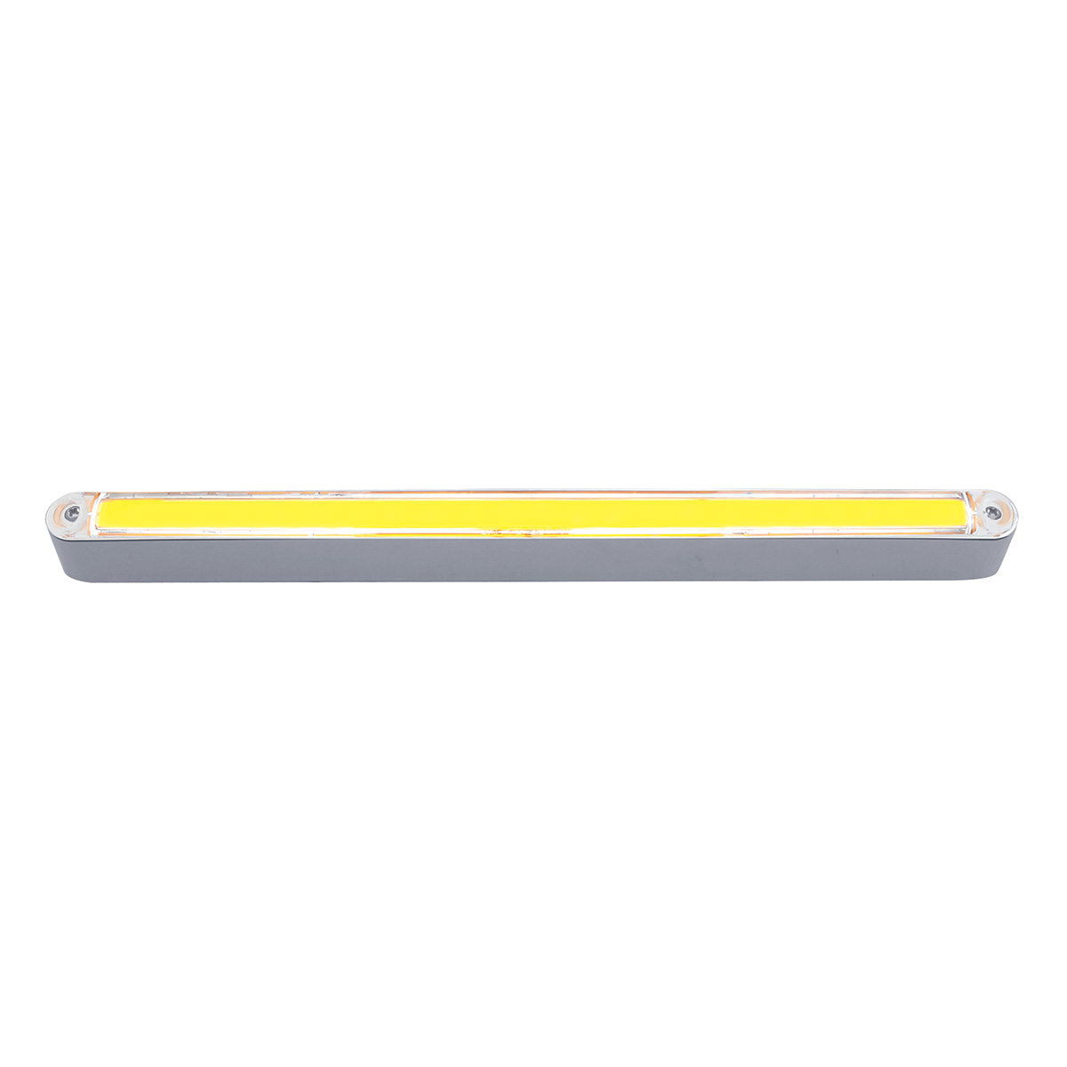 24 LED Dual Function 12" GloLight Bar With Bezel - Amber LED/Clear Lens - Thumbnail 3