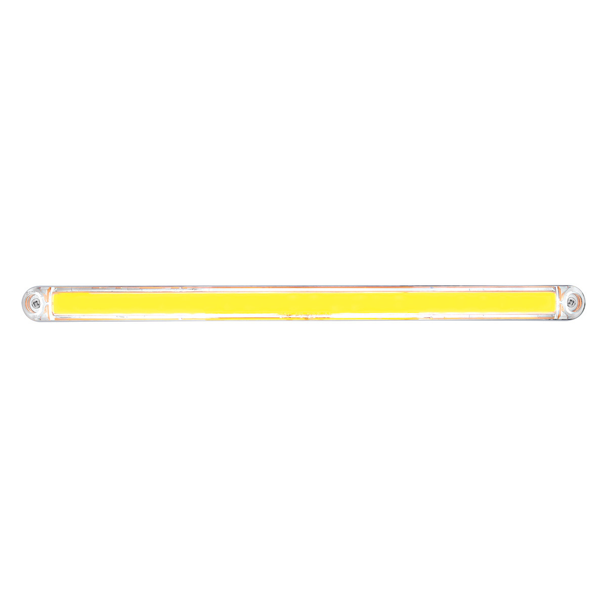 24 LED Dual Function 12" GloLight Bar With Bezel - Amber LED/Clear Lens - Thumbnail 6