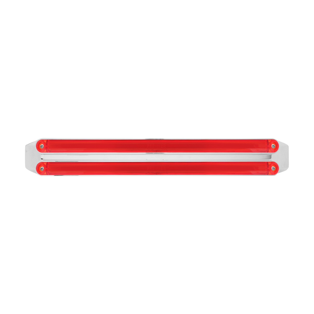 Dual 24 LED Dual Function 12" GloLight Bar With Bezel - Red LED/Red Lens - Thumbnail 2