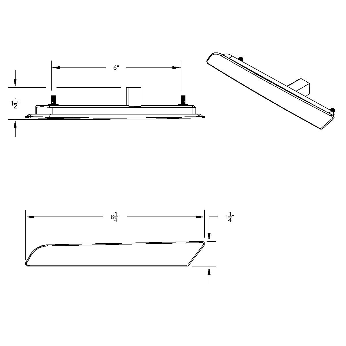 LED Hood Fender Side Marker Light For 2018-2024 Volvo VNL - Driver - Thumbnail 6
