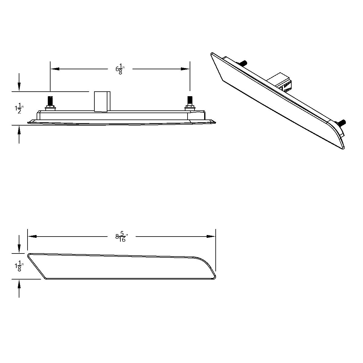 10 LED Hood Fender Side Marker Light For 2018-2024 Volvo VN/VNL - Passenger - Thumbnail 5