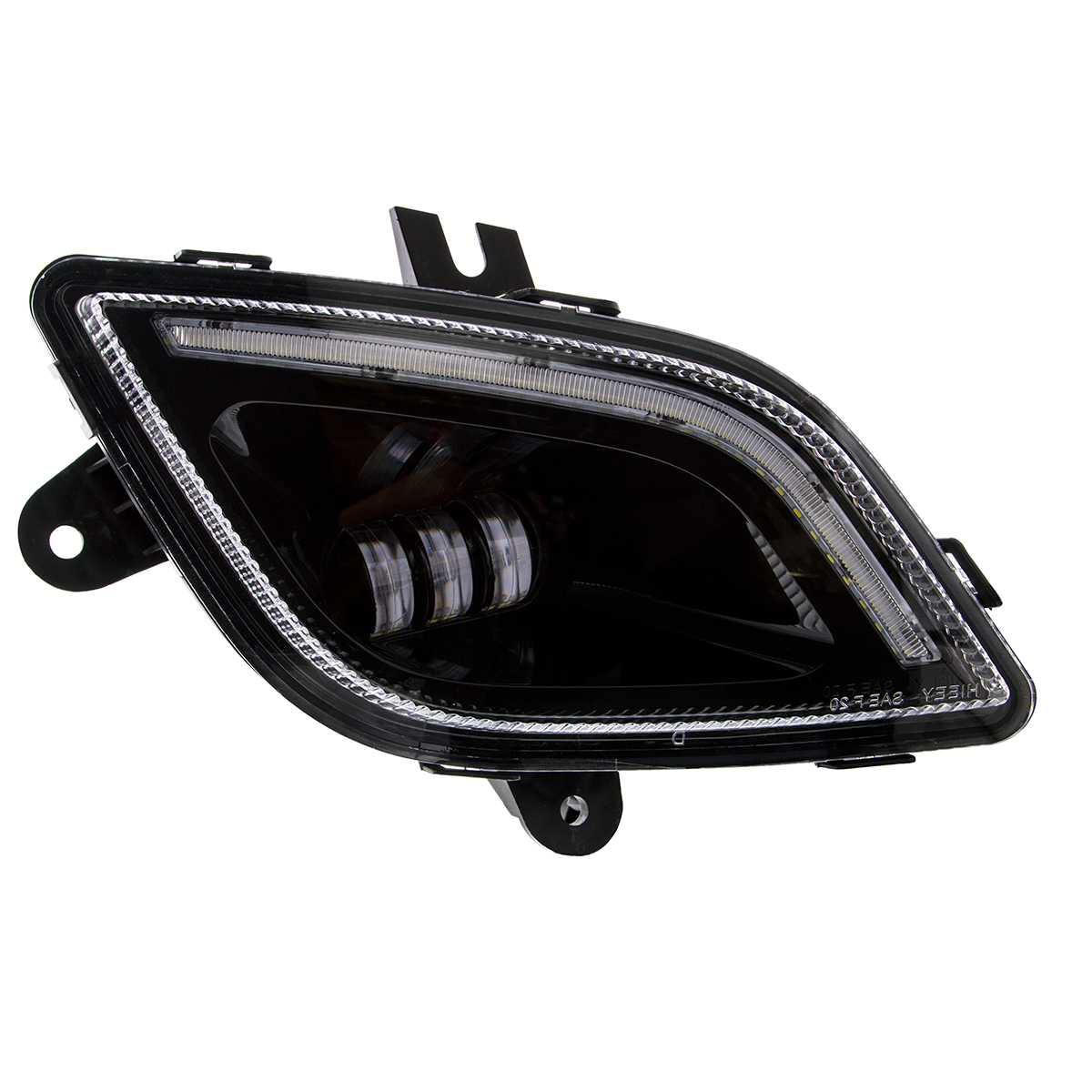 34 LED Black Fog Light With LED Light Bar For 2018-2024 Freightliner Cascadia - Passenger - Thumbnail 2