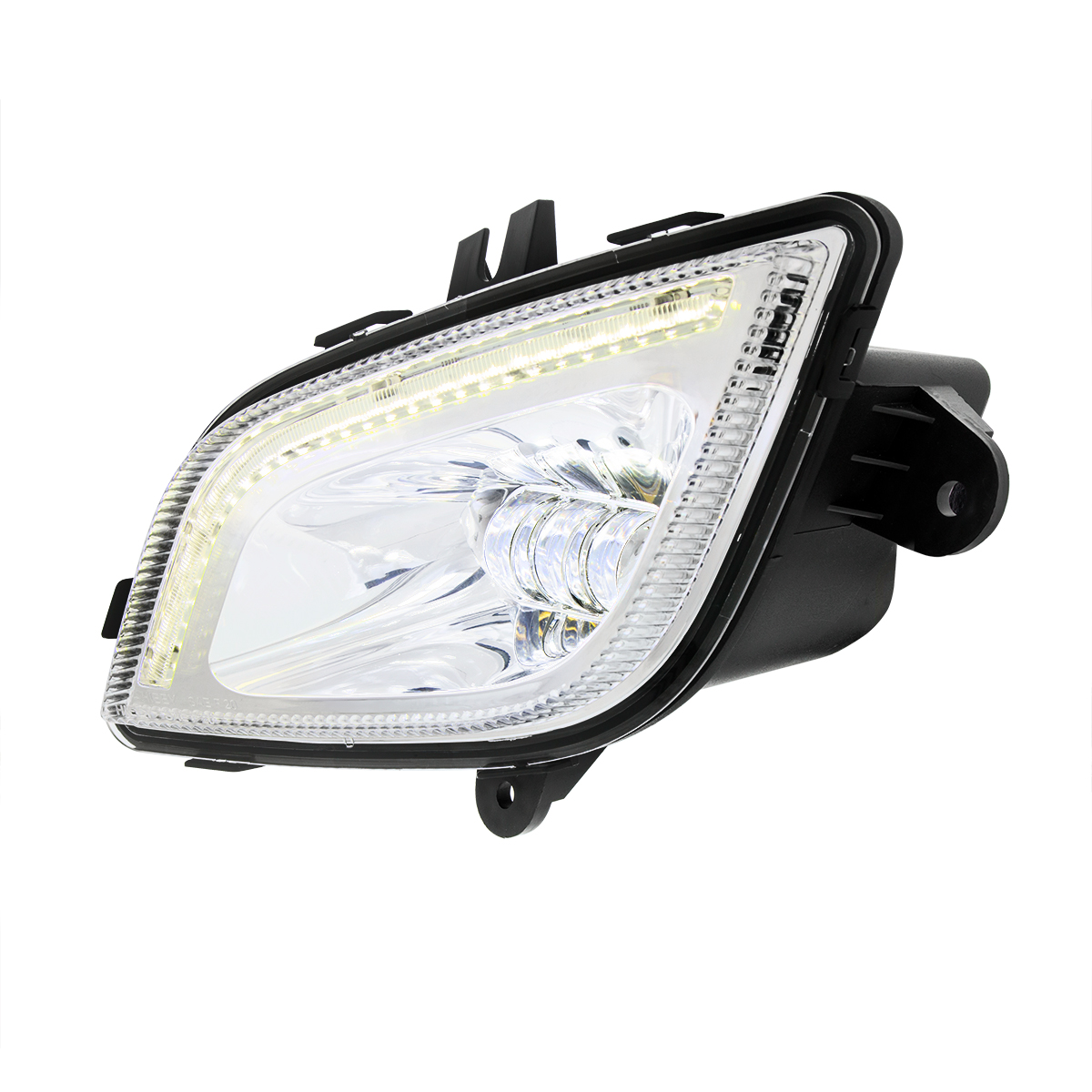 34 LED Chrome Fog Light With LED Light Bar For 2018-2024 Freightliner Cascadia - Driver - Thumbnail 3