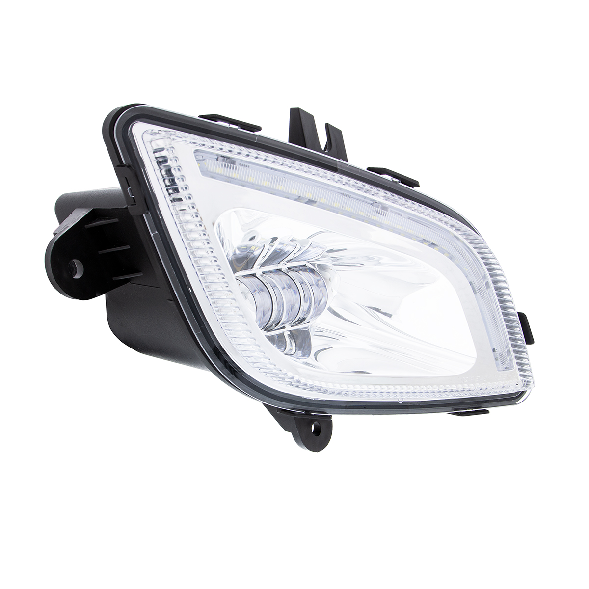 34 LED Chrome Fog Light With LED Light Bar For 2018-2024 Freightliner Cascadia - Passenger - Thumbnail 4