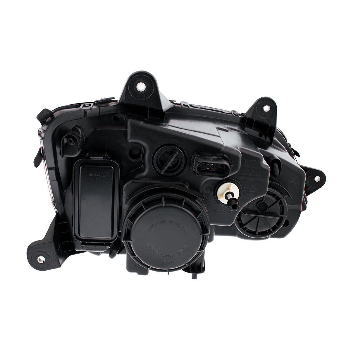 Chrome Full LED Projection Headlight With Turn Signal & Position Light Bar For 2008-2017 Kenworth T660 - Driver - Thumbnail 5