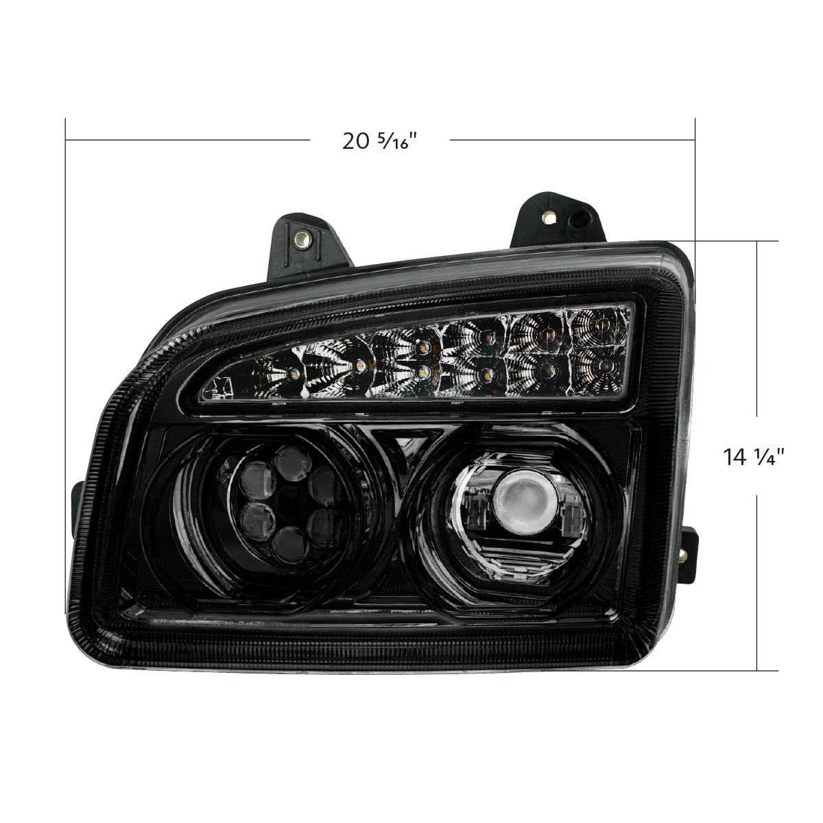 Blackout 11 LED Headlight For 2015-2024 Kenworth T880-Driver - Thumbnail 8