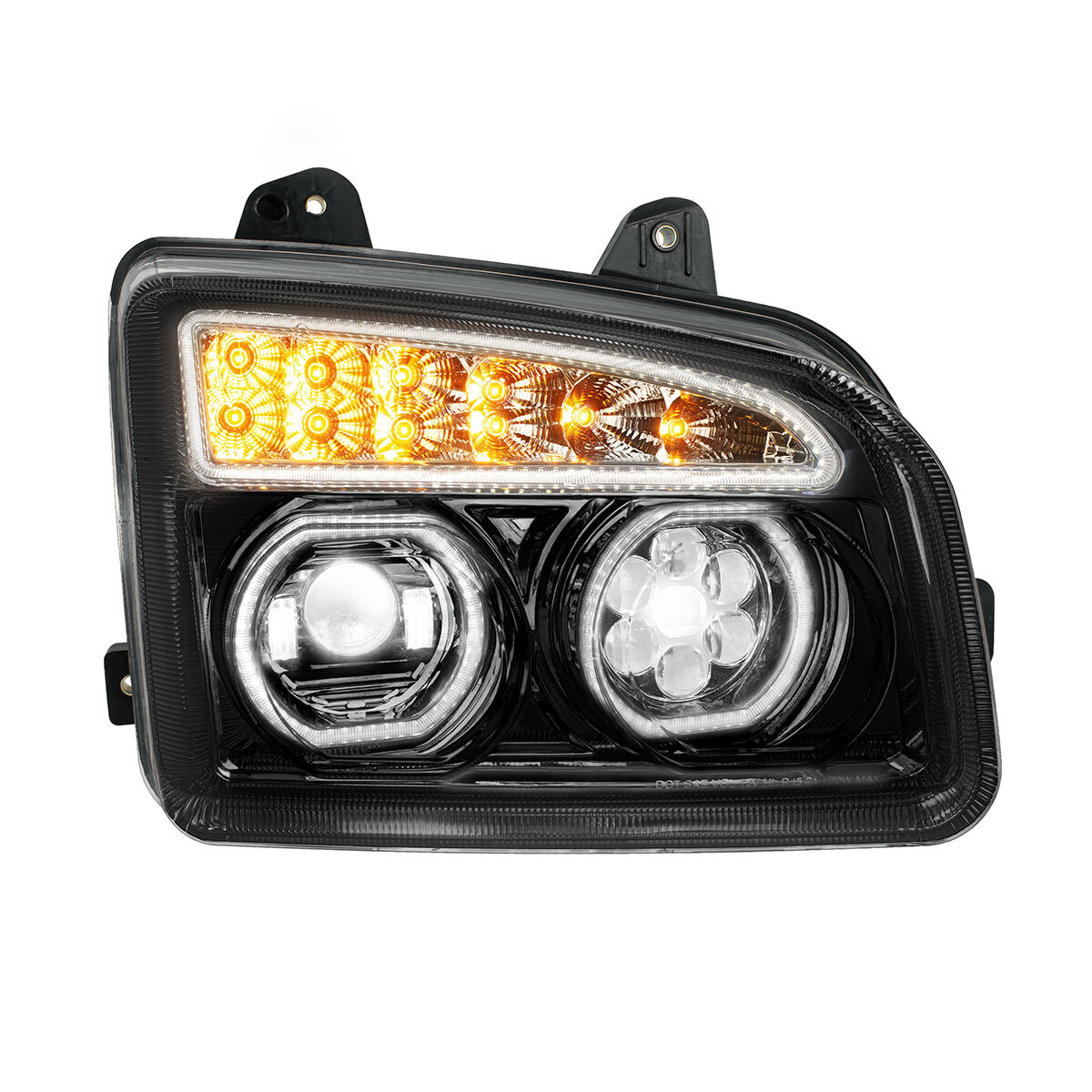 Blackout 11 LED Headlight For 2015-2024 Kenworth T880-Passenger - Thumbnail 11