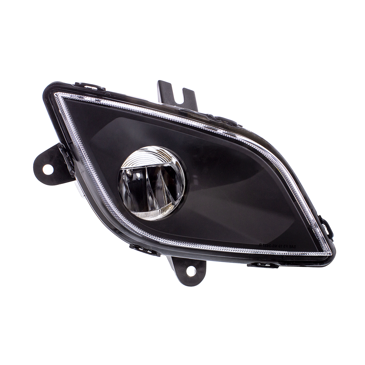 Black High Power LED Fog Light For 2018-2024 Freightliner Cascadia - Passenger - Thumbnail 2