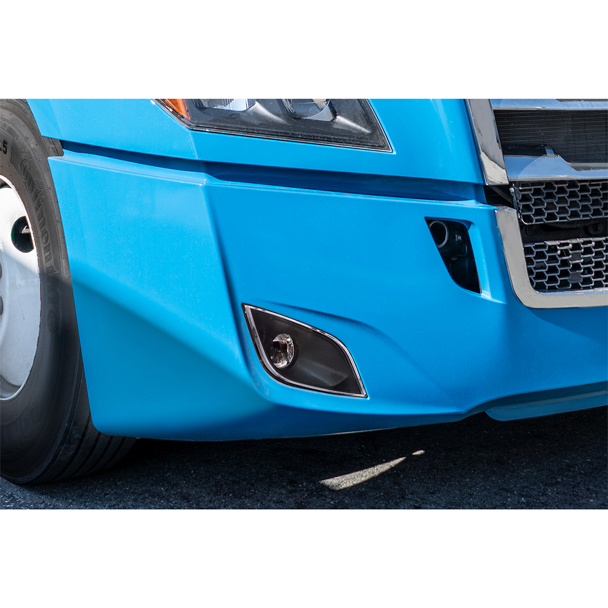 Black High Power LED Fog Light For 2018-2024 Freightliner Cascadia - Passenger - Thumbnail 4