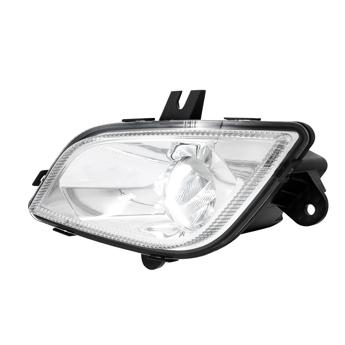 Chrome Single LED Fog Light For 2018-2024 Freightliner Cascadia - Driver - Competition Series - Thumbnail 4