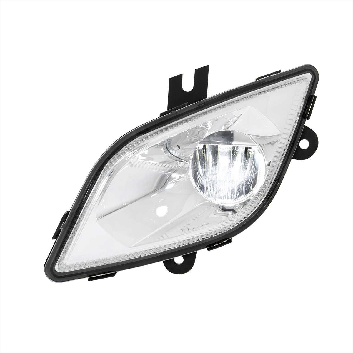 Chrome Single LED Fog Light For 2018-2024 Freightliner Cascadia - Driver - Competition Series - Thumbnail 10