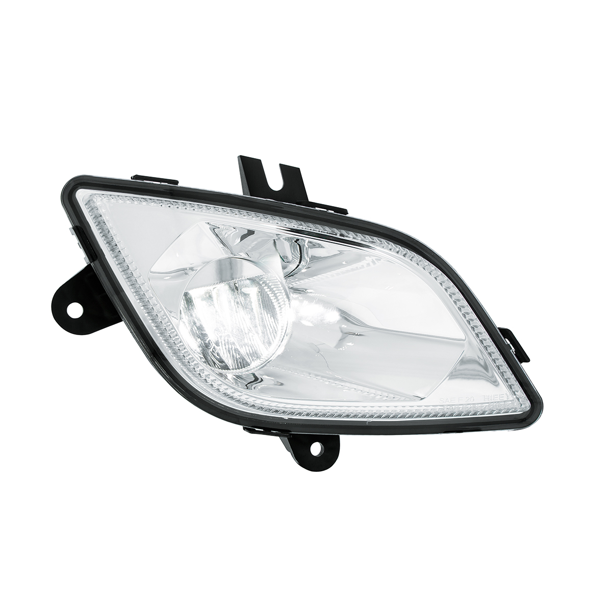 Chrome Single LED Fog Light For 2018-2024 Freightliner Cascadia - Passenger - Competition Series - Thumbnail 5