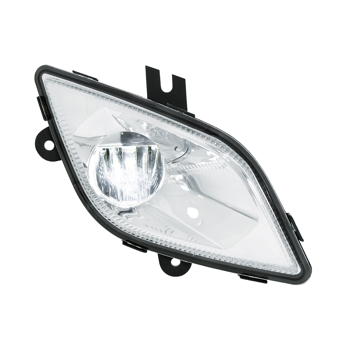 Chrome Single LED Fog Light For 2018-2024 Freightliner Cascadia - Passenger - Competition Series - Thumbnail 10