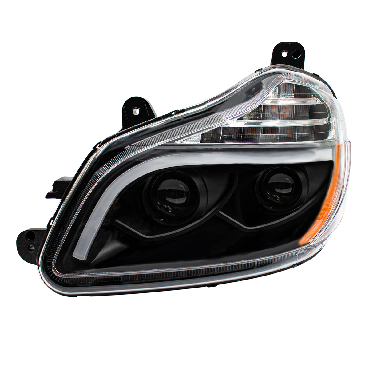 Blackout 8 LED Projection Headlight For 2013-2021 Kenworth T680-Driver - Thumbnail 4