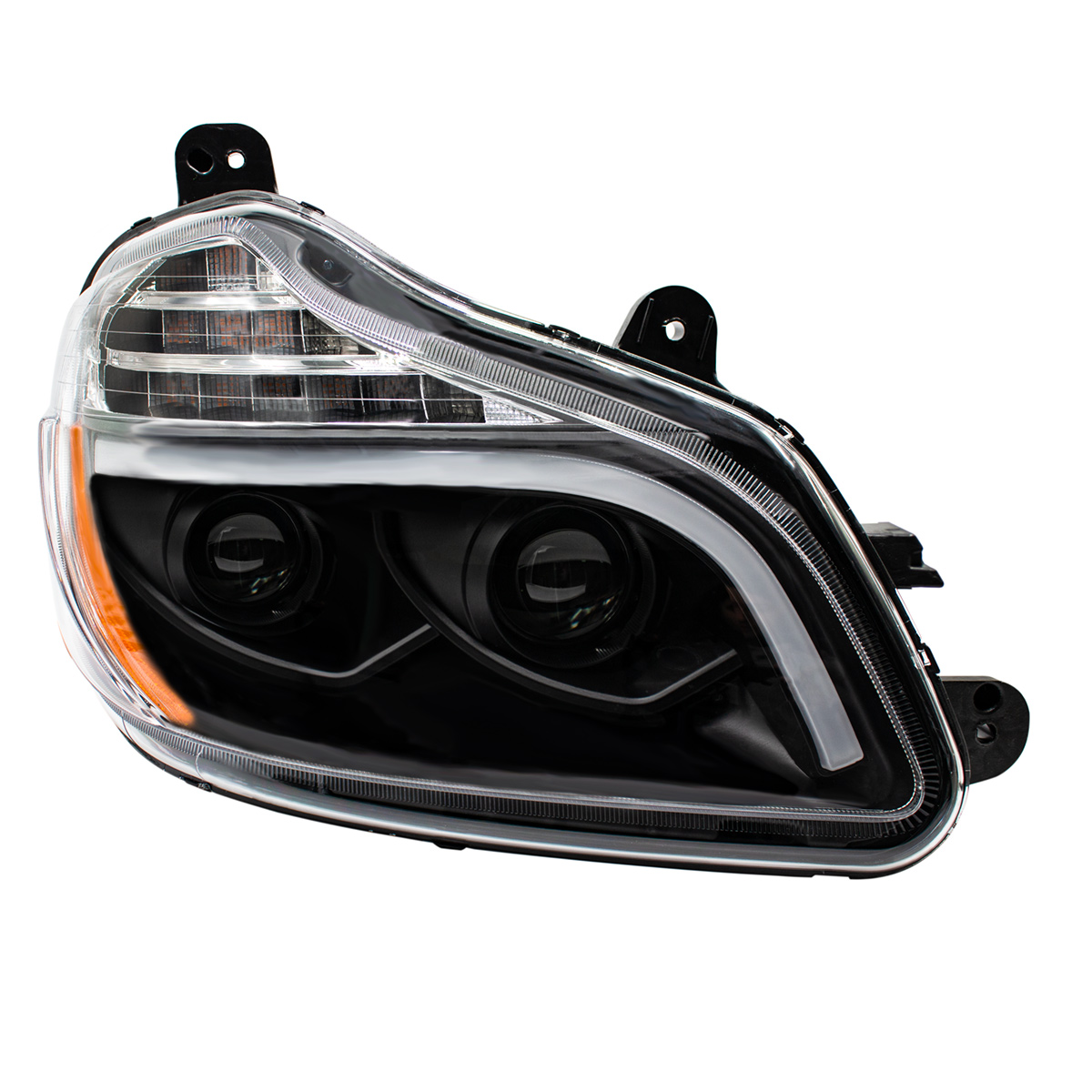 Blackout 8 LED Projection Headlight For 2013-2021 Kenworth T680-Passenger - Thumbnail 4