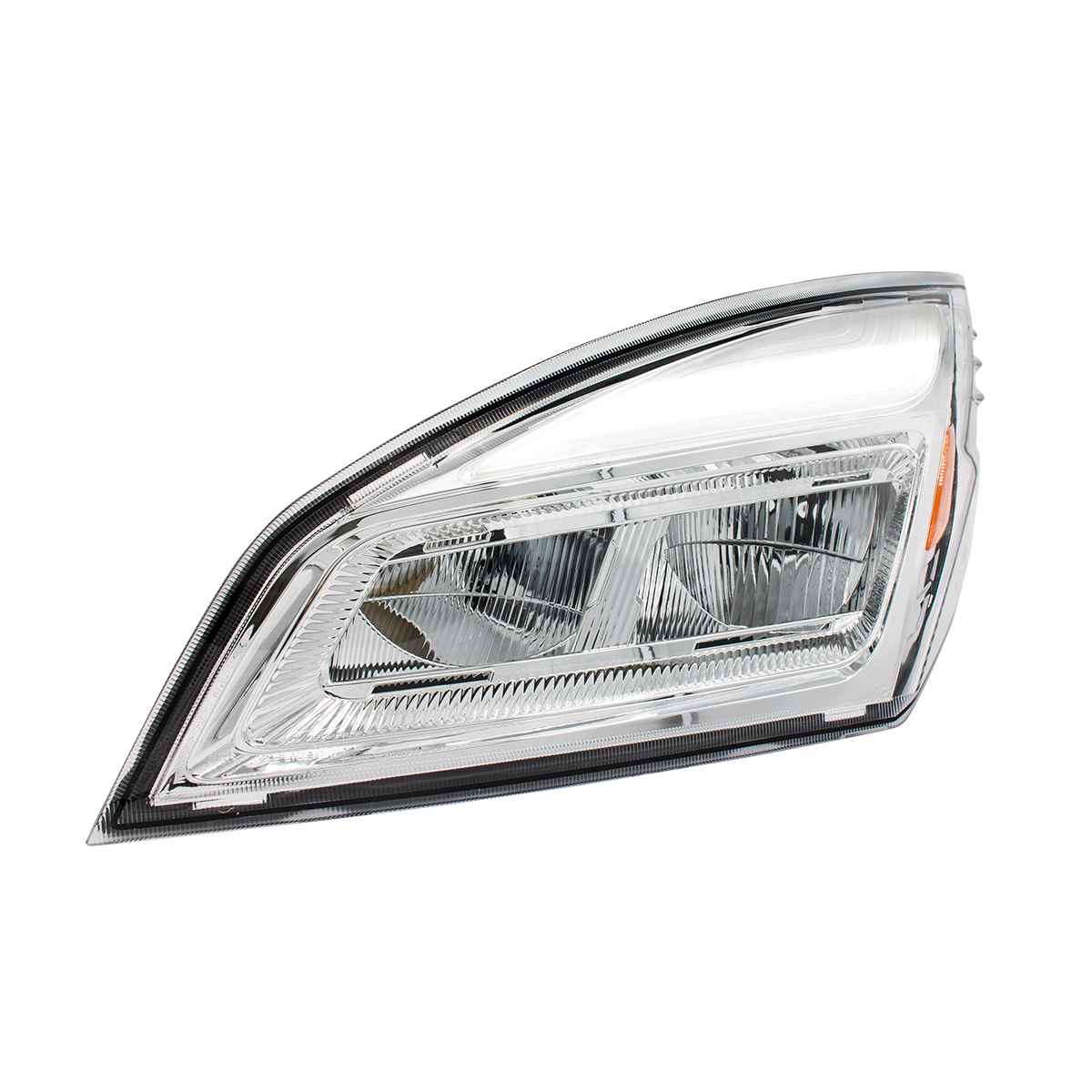 High Power Chrome LED Headlight For 2018-2024 Freightliner Cascadia-Driver - Thumbnail 13
