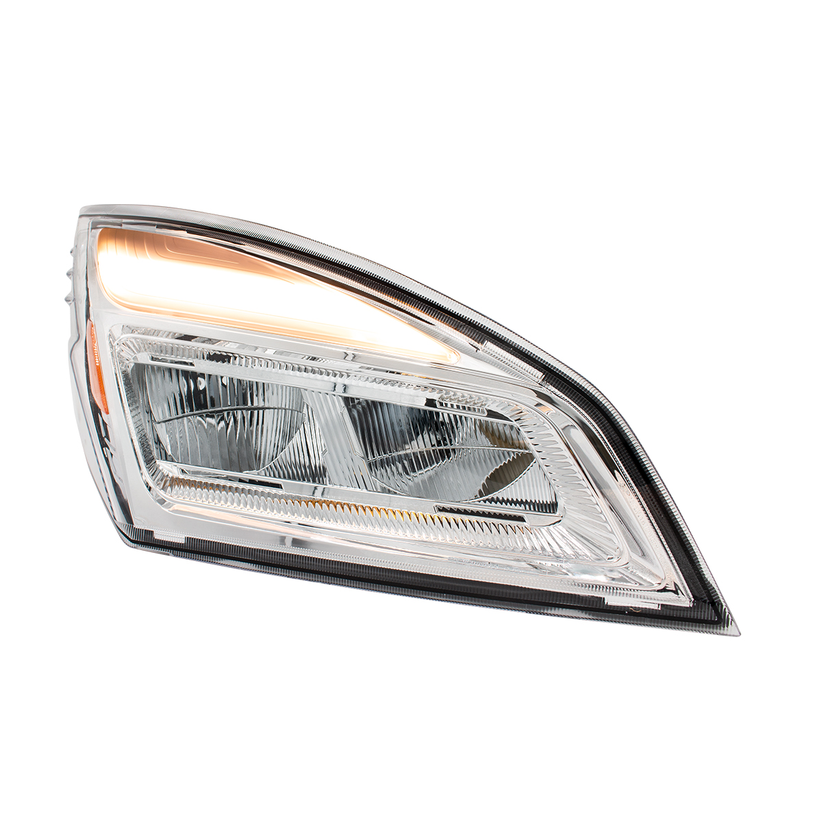 High Power Chrome LED Headlight For 2018-2024 Freightliner Cascadia-Passenger - Thumbnail 5