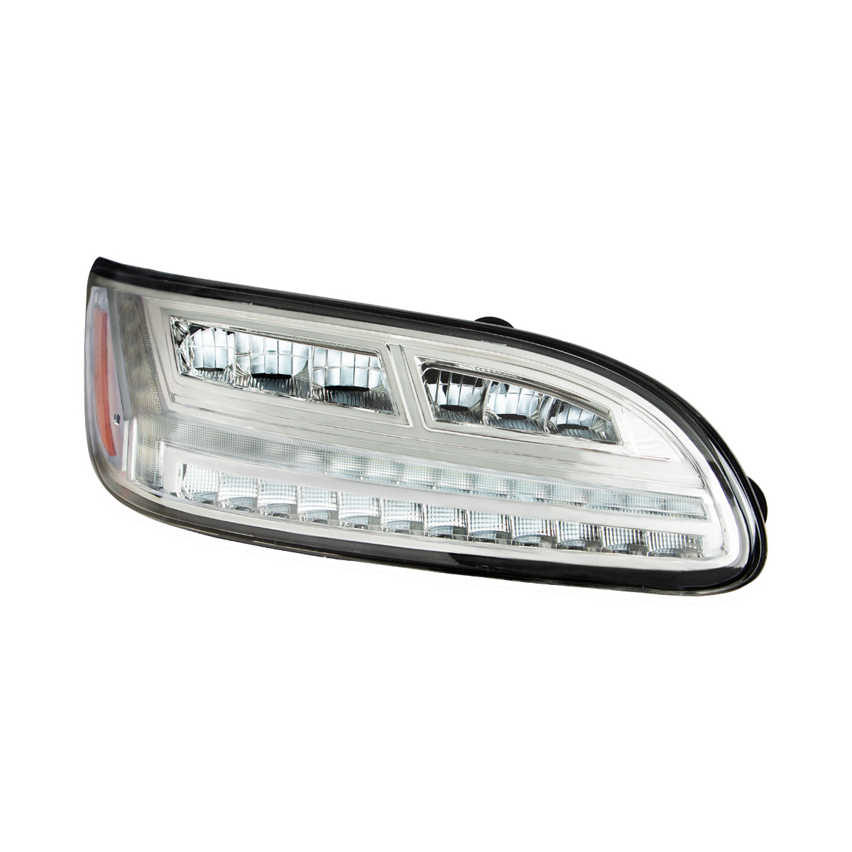 Chrome 6 LED Headlight For Peterbilt 386 (2006-2016) & 387 (2000-2011)- Passenger - Thumbnail 4