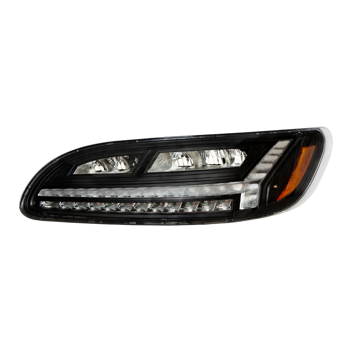 Blackout 6 LED Headlight For Peterbilt 386 (2006-2016) & 387 (2000-2011)- Driver - Thumbnail 2