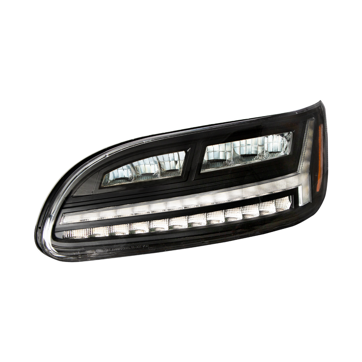 Blackout 6 LED Headlight For Peterbilt 386 (2006-2016) & 387 (2000-2011)- Driver - Thumbnail 4