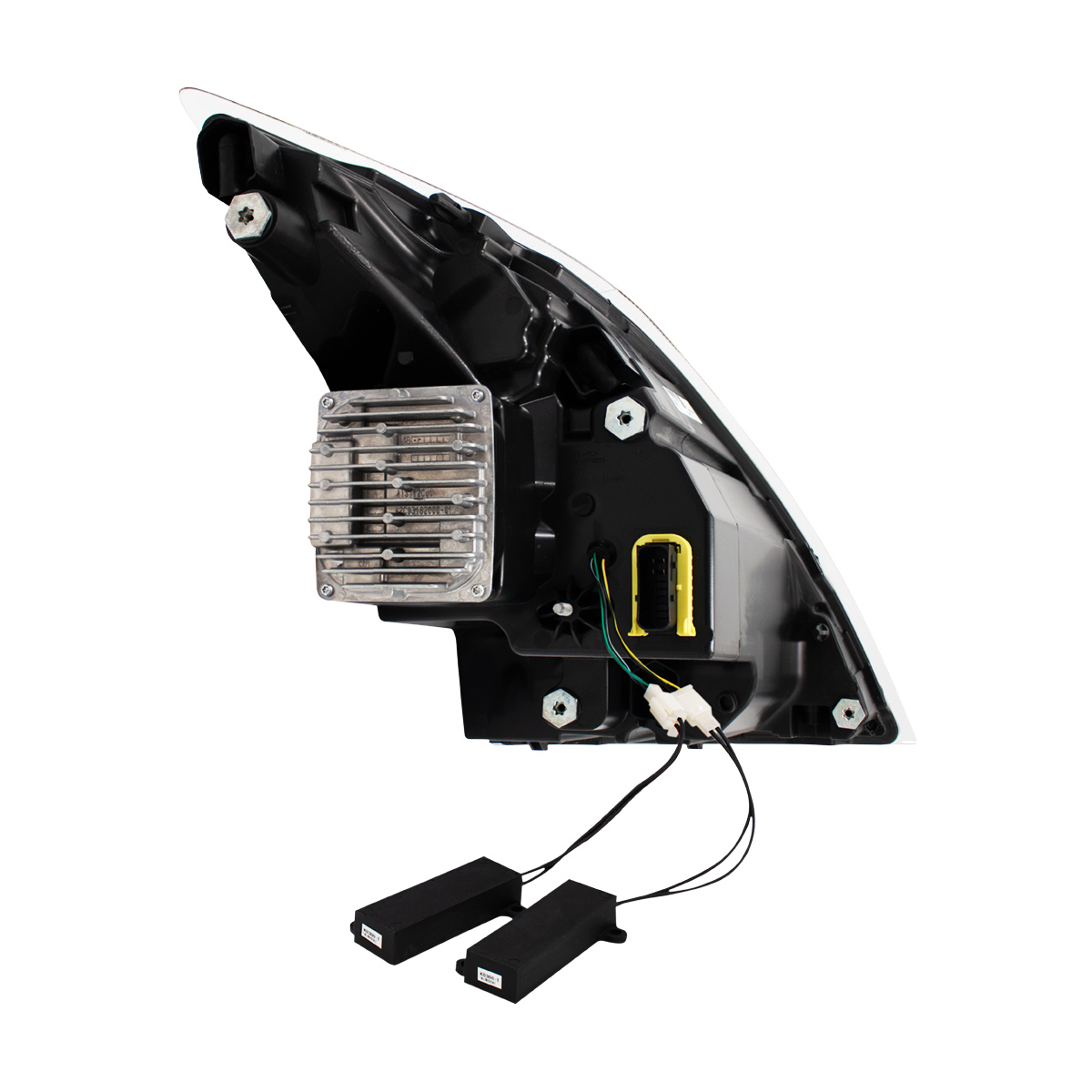 Blackout Full LED Headlight With LED Turn Signal and DRL For 2018-2024 Volvo VNL-Driver - Thumbnail 5