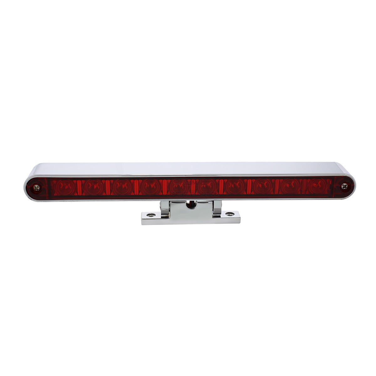 10 LED Split Function 3rd Brake Light With Chrome Swivel Pedestal Base - Red LED/Red Lens - Thumbnail 6