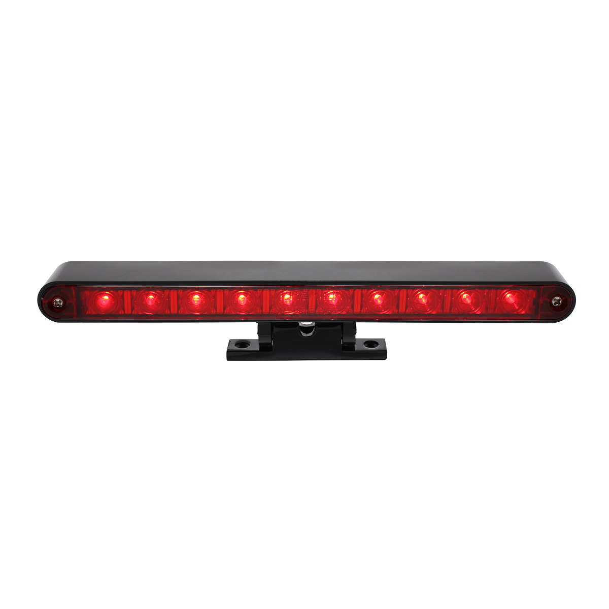 10 LED Split Function 3rd Brake Light With Black Swivel Pedestal Base - Red LED/Red Lens - Thumbnail 5