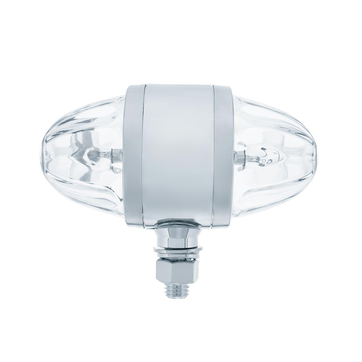 Chrome Double Face Housing With 2 Watermelon Glass Lens - Clear - Thumbnail 5