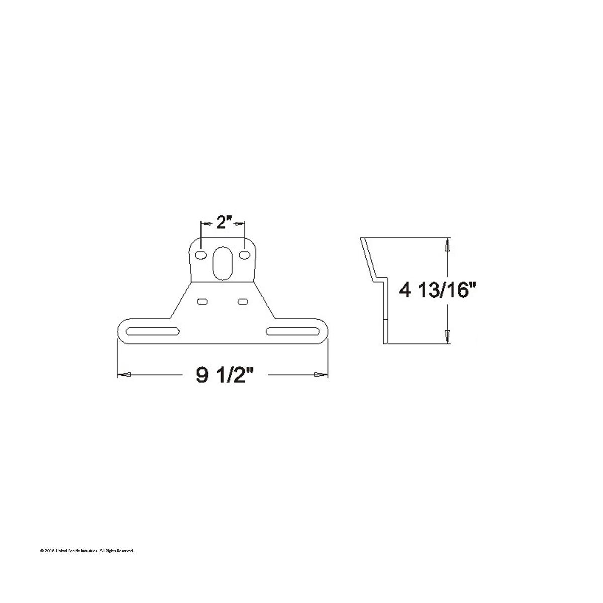 Universal Plastic License Bracket - Thumbnail 2
