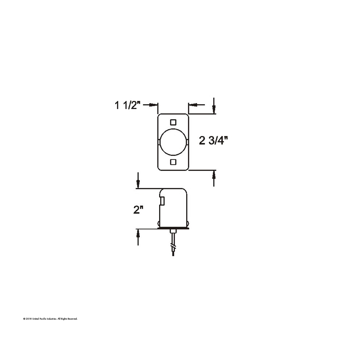 Incandescent License Light With Chrome Plated Steel Housing & Mounting Bracket (Bulk) - Thumbnail 3