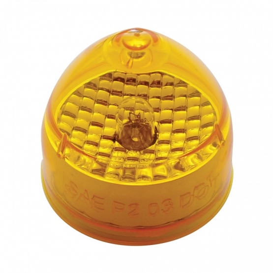 2" Beehive Crystal Light (Clearance/Marker) - Amber Lens