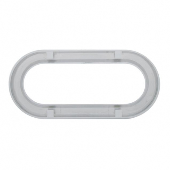 Chrome Twist-On Light Bezel For 6" Oval Light Grommet - Thumbnail 2