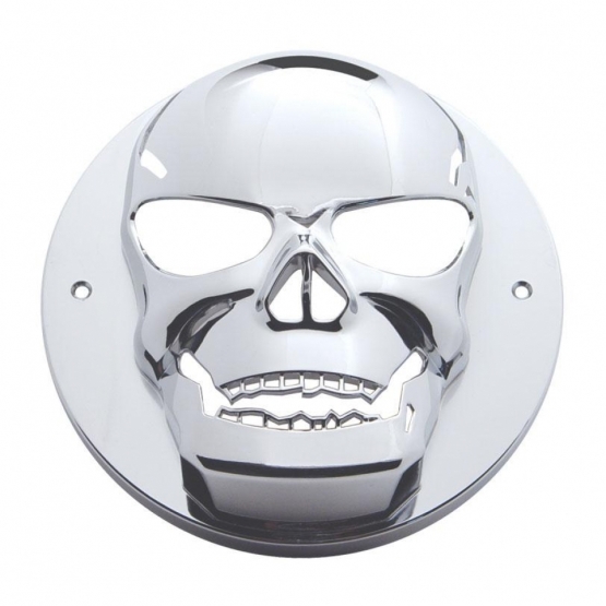 Chrome Plastic Skull Bezel For 2.5" Light Grommet