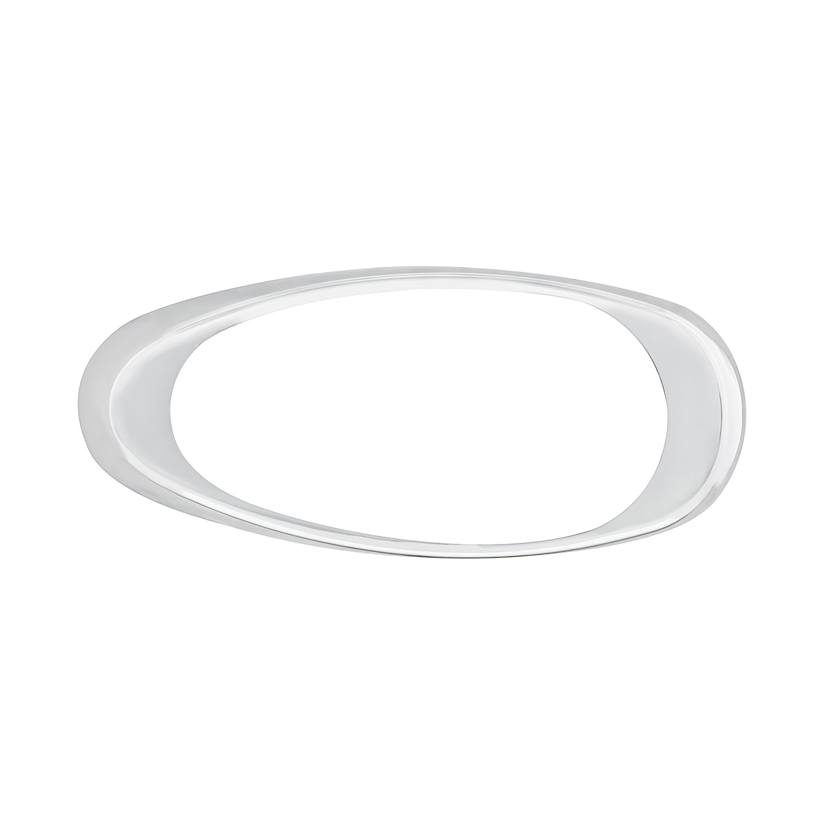 Chrome Plastic Sleeper Fairing Light Bezel For Freightliner Century/Columbia/Coronado - Thumbnail 2