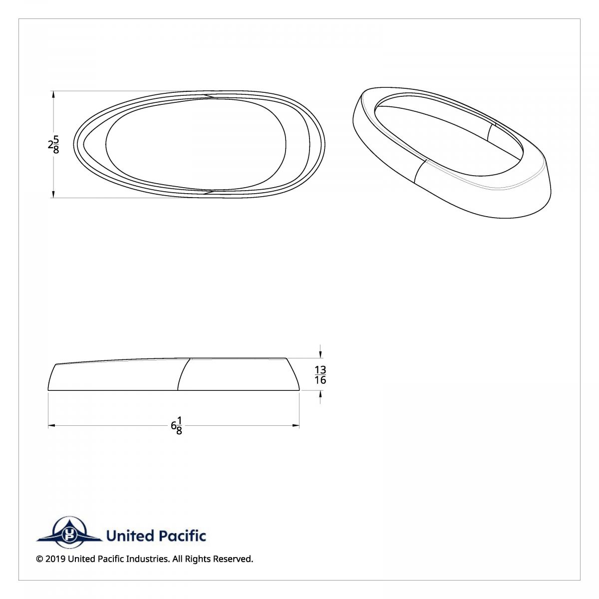 Chrome Plastic Sleeper Fairing Light Bezel For Freightliner Century/Columbia/Coronado - Thumbnail 5