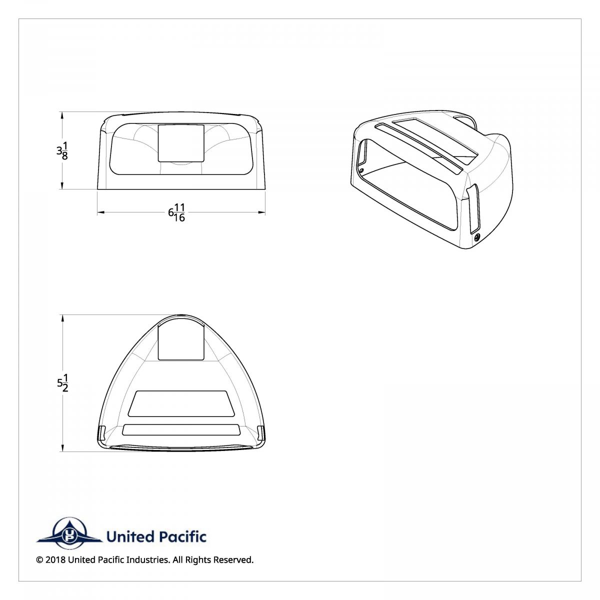 Turn Signal Cover With Double Side Windows For 1987-2007 Peterbilt 379/378/357 - Thumbnail 3